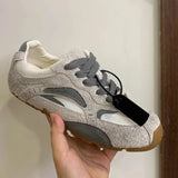 KYLETHOMASW  -  Women's Sports Shoes  Breathable Soft-Soled Forrest Gump Shoes  2025 New Genuine Leather Dad Shoes German Training Shoes