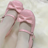 KYLETHOMASW  -  Women's High Heel Shoes New Elegant Party Shoes for Women Princess Fashion Lolita Causal Ladies Mary Jane Shoes Glossy PU