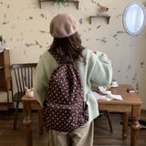 KYLETHOMASW  -  Polka Dot Bag Large Capaci Travel Mochila Zipper Mochilas Mujer Daily Using Backpacks Backpack Outdoors Bolsas Feminina