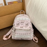KYLETHOMASW  -  Korean Sweet Kawaii Preppy Backpack Y2k Aesthetic Cartoon Printing Schoolbag Fashion Women Travel Backpacks for College Students