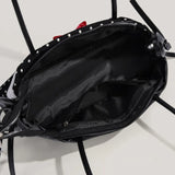 KYLETHOMASW  -  Lolita Women Patchwork Lace Shoulder Bags Polka Dot Lace Red Y2k Handbags Ins Sweet Girls Underarm Bag Fashion Aesthetic Purses