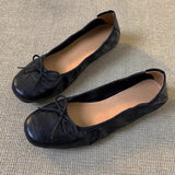 KYLETHOMASW  -  Comfort Walking Shoes Women Ballet Flats Handmade Soft Leather Mary Jane Flat Bottom Shoes Retro Casual Daily Loafers Footwear