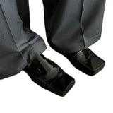 KYLETHOMASW  -  Fashion Black Patent Leather Square Toe Loafers Women Retro Casual Flat Slip on Shoes High Quality Comfortable Women's Shoes