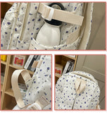 KYLETHOMASW  -  Floral Print Mochilas Mujer High Capacity Mochila Student Bag Japan College Style Bolsas Commuter Backpack Bags for Woman