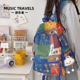 KYLETHOMASW  -  Retro Bohemian Style Colorful Student Schoolbags Large Storage Bag Sunflower Travel Backpack Laptop Backpacks Back To School