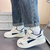 KYLETHOMASW  -  Women Platform Sneakers Cute Cartoon Graphic Print Lace‑up Round Toe Thick Soft Sole Contrast Trim Casual Daily Walking Shoes