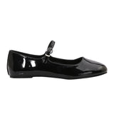 KYLETHOMASW  -  Luxury Brand Patent Leather Round Toe Ballet Flats Women Fashion Shallow Belt Buckle Designer Shoes Elegant Party Dress Shoes