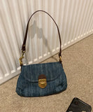 KYLETHOMASW  -  Fashion Denim Women Shoulder Bags small Lady Axillary bags ladies Handbags blue Cowboy Female totes wallet bolsas