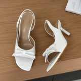 KYLETHOMASW  -  Summer Sexy Thin High Heels Sandals Butterfly-kont Open Toe Women Sandals Fashion Party Stripper Shoes
