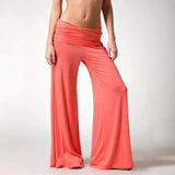 KYLETHOMASW  -  Wide Leg Casual Yoga Pants Loose Versatile Solid Color Fashion Wide Leg Flared Pants