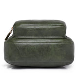 KYLETHOMASW  -  Retro PU Leather Satchel Bag Women's Solid Color Shoulder Bag Multi Pocket Casual Chest Bag Ladies All-Match Crossbody Bags