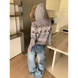 KYLETHOMASW  -  Women Vintage Blue Y2K Jeans American Retro Streetwear Pockets Star Print Design 2000s Grunge Harajuku Baggy Denim Pants