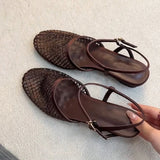 KYLETHOMASW  -  Summer Mesh Rhinestone Women Sandals Height Increase Wedges Heel Shoes Elegant Wedding Party Dress Slingbacks Sandalias Mujer