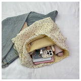 KYLETHOMASW  -  Sweet Ruffled Shoulder Armpit Bag 2025 Spring and Summer New Large Capacity Student Class Bag Fashionable Tote Bag