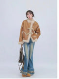 KYLETHOMASW  -  Minimally Designed Micro Flared Jeans Women Autumn Spring Niche Plaid Splicing Slim Versatile Long Pants Trendy