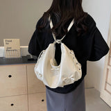 KYLETHOMASW  -  Trend Brand Crescent Bag Women PU Leather Fashion Backpack High Quality Shoulder Bag Adjustable Strap Ladies Solid Crossbody Bag