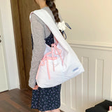 KYLETHOMASW  -  Women Soft Nylon Large Capacity Tote Bag Casual Fashion Hobo Shoulder Purse Summer New Female Simple Trend Y2K Handbags