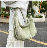 KYLETHOMASW  -  Japanese Vintage Denim Women's Handbags High-capacity Streetwear Casual Shoulder Bag All Match Y2k Aesthetic Ins Crossbody Bags