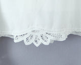 KYLETHOMASW  -  French Style Irregular Summer Midi Skirt Lace White 100% Cotton A-line Casual Women Long Ruffles Y2K Vocation Ladies Skirt Falda
