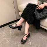 KYLETHOMASW  -  New Women's Lolita Mary Jane Shoes Causal Formal Versatile Women High Heel Shoes Wedding Party Elegant Ladies Dress Pumps