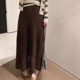 KYLETHOMASW  -  Bohemian Knitted Mermaid Skirts Women Spring Summer Solid Korean Fashion Faldas Mujer Retro Sweet Long Skirt