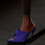 KYLETHOMASW  -  Women's Summer High-heeled Pointed Toe Sandals, Suitable for Fashion Shows, Plus Size Women's Sandals