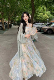 KYLETHOMASW  -  Women Elegant Casual Floral Dress Sleeveless Vintage Chic A-Line Party Beach Holiday Vestidos Female Spring Summer Clothes New