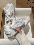 KYLETHOMASW  -  Lightweight Casual Racing Shoes for Women with Hidden Height Increase Breathable Mesh Sporty Sneakers Rubber Upgraded Version