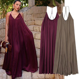 KYLETHOMASW  -  French Fashion Ladies Lazy Satin Pleated Suspender Dress Women Ins Blogger Retro Evening Dresses Party Dresses Vestidos