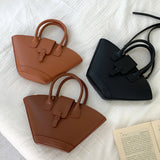 KYLETHOMASW  -  Luxury Designer Shoulder Bag Large Capacity Fashion Handbag Trapezoid Top Handle Bag Fan-Shaped Bucket Bag for Women