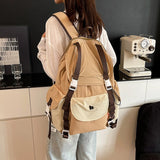 KYLETHOMASW  -  Women's Soft Big Cloth Backpacks New in Fashion Summer Backpack Girls School Book Bag Cute Travel Back Pack