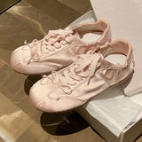 KYLETHOMASW  -  New Womens Shoes Sweet Retro Lace Casual Shoes for Woman Exquisite Round Head Sneakers Fashion Designer Shoes Zapatos Mujer