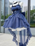 KYLTHOMASW  - Japan Lolita Blue Princess Feeling Light Gift Princess Lolita Dress Cute Women Trail Heavy Industry Pengpeng Lady Vestidos