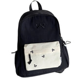 KYLETHOMASW  -  Japanese Ins All Match Schoolbags Women Students Patchwork Contrast Color Backpack Streetwear Preppy Laptop Bag Y2k Aesthetic