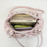 KYLETHOMASW  -  Women's Small Polka Dot Ruched Bow Shoulder Bag Sweet Retro Aesthetic Daily Dating Shopping Underarm Bag New Trend Handbags