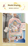 KYLETHOMASW  -  High Capacity School Backpack for Elementary Girls Cute Japanese Ins Style Double Shoulder Bag Breathable Nylon Urban Minimalist