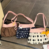 KYLETHOMASW  -  Polka Dot Tote Bag Shoulder Crossbady Bags Commuter Casual Bolsa High Capaci Bolsos mujer Ins Canvas Bolsas Sac Femme