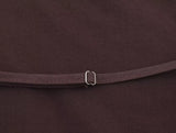 KYLETHOMASW  -  French Cotton And Linen Backless Sexy Suspender Shirt Minimalist Coffee Color Elegant Sleeveless Shirt Blouse Women Top