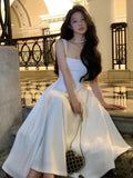 KYLETHOMASW  -  Summer Elegant Evening Party Midi Dresses Women Vintage Sleeveless Y2K Mini Birthday Dress Casual Korean A-line Vestidos