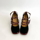 KYLETHOMASW  -  Designer Luxury Spring Thick Heel Women Mary Jane Shoes Butterfly-knot Buckle Strap Shoes Ladies Elegant Dancing Party Pumps