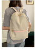 KYLETHOMASW  -  High-capacity Women Students Simple Backpack Preppy Y2k Aesthetic Casual Travel Backpacks All Match Fashion Kawaii Schoolbags