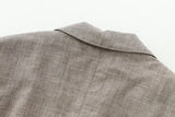 KYLETHOMASW  -  Minimalist Collect Waist Casual Suit Jacket Fashion Elegant Gray Color Single Breasted Blazers Women Tops
