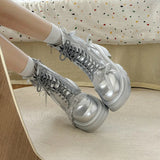 KYLETHOMASW  -  Sandals Boots Rock Shoes Woman shoes Luxury Designer Boots-Women Lolita Summer Ankle Fashion Ladies Boots Women