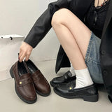 KYLETHOMASW  -  Women's Flat Shoes Autumn New Women Mary Jane Shoes Hot Sale Simple Ladies Fashion Causal Uniform Shoes Thick Bottom Non-slip