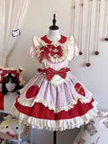 KYLETHOMASW  -  Japanese Sweet Lolita Kawaii Elegant Women Dress Y2k Bow Design Princess Puffy Dress Female Lace Birthday Party Chic Outfits New