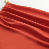KYLETHOMASW  -  Women's Dresses Spring Summer New Streetwear Fashion Chain Split Maxi Dresses Solid Sexy Backless Sleeveless Lady Dress Clothing