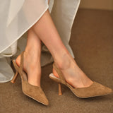 KYLETHOMASW  -  Summer New Women's Sandals Fashion Pointed Shallow Mouth Stilettos Sexy Dress Banquet Women's High Heels Large Size Zapatos