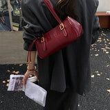 KYLETHOMASW  -  Winter Small PU Leather Square Handbags and Purses Women's Underarm Bag Trend Brand Solid Color Shoulder Bags