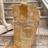 KYLETHOMASW  -  Original Designer Brand Embroidered Thick-soled Knee-length Boots for Women Hot Selling