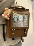 KYLETHOMASW  -  Transparent Ita Mochila Lolita Jk Mochilas Mujer Sweet Cool Girls School Bag New Casual Backpack Japan Style Fashion Backpacks